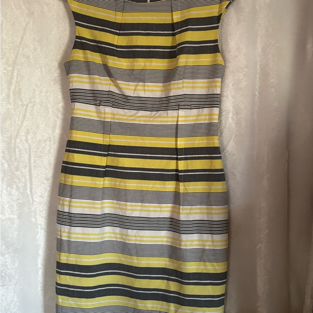 Striped Yellow and Black Women's Dress